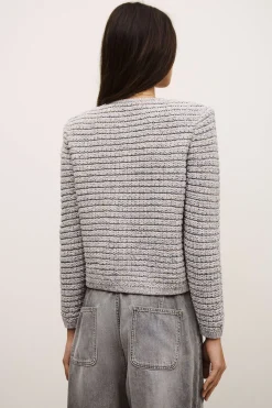 Ba&Sh GUSPA gilet court boutonné NOIR Outlet