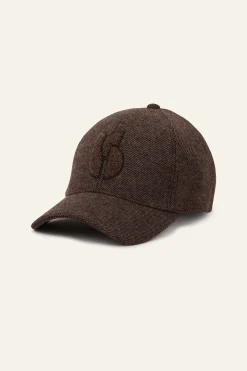 Ba&Sh HUGO casquette brodée MARRON Discount
