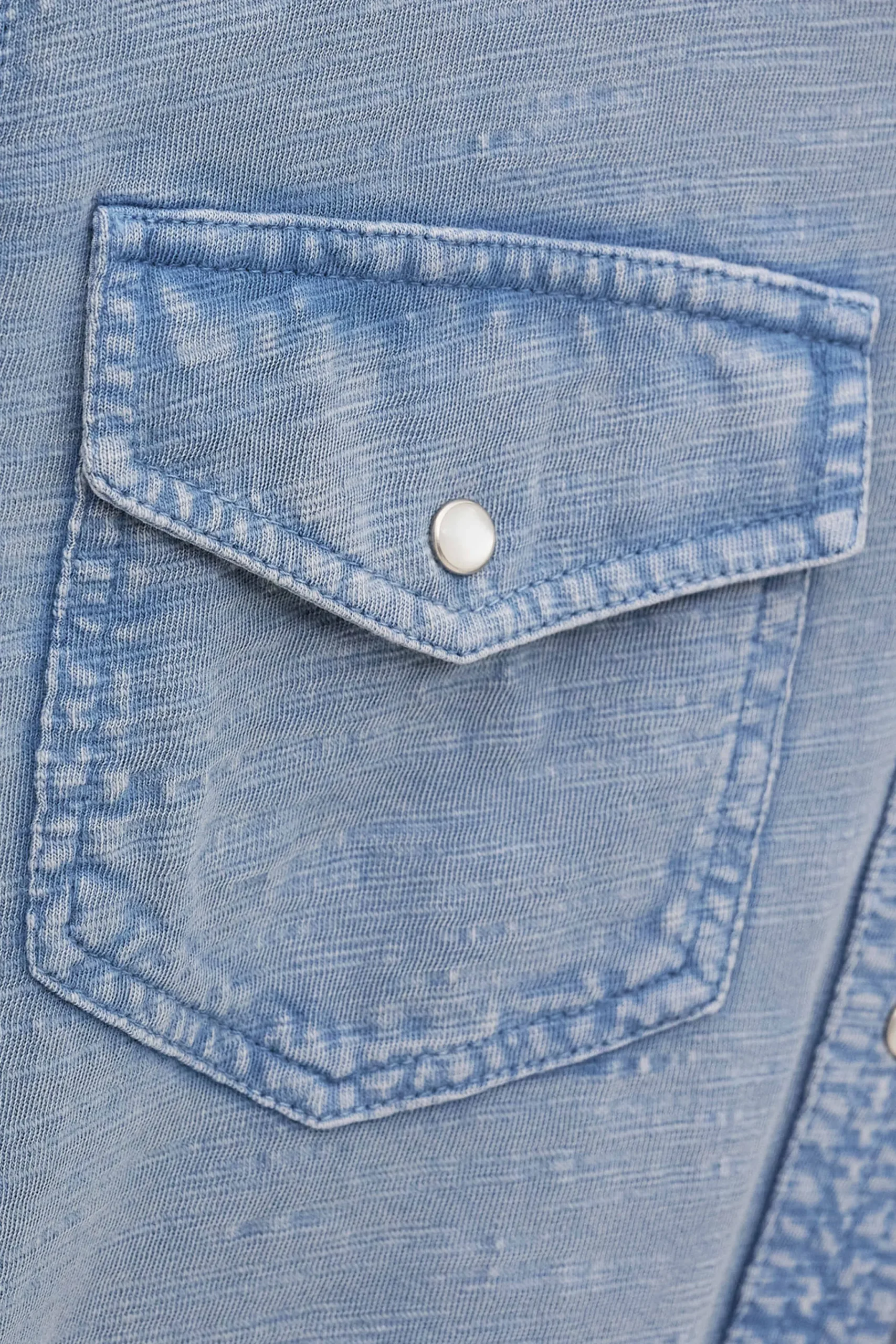 Ba&Sh ICARE chemise jersey BLEU Online