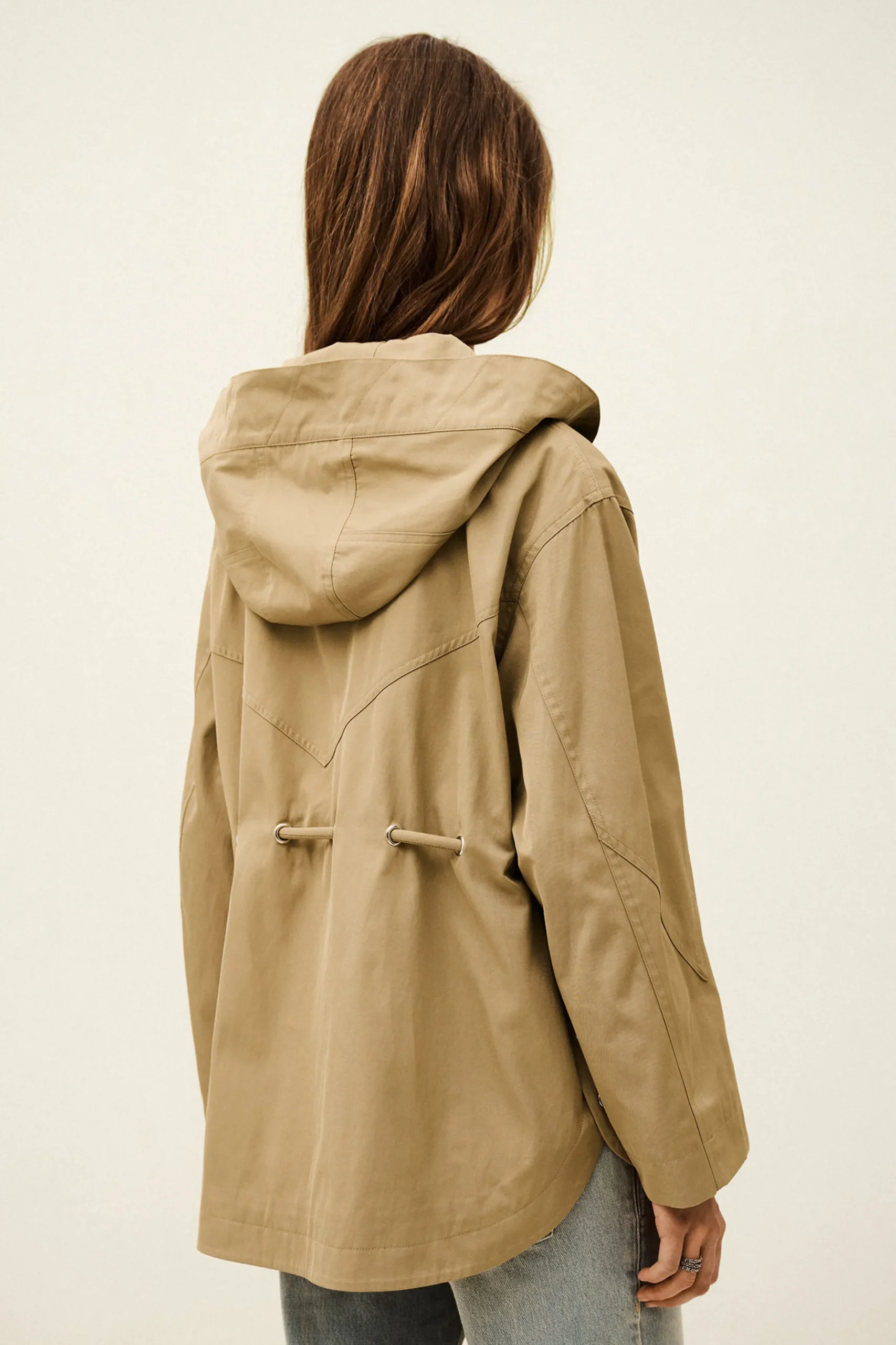 Ba&Sh ILIO parka longue ceinturée MARRON Outlet