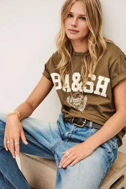 Ba&Sh IONI tee-shirt manches courtes MARRON Sale