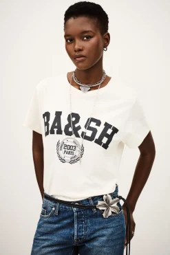 Ba&Sh IONI t-shirt esprit collège ECRU Online