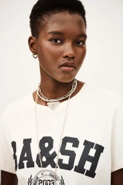 Ba&Sh IONI t-shirt esprit collège ECRU Online