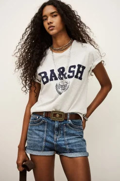 Ba&Sh IONI t-shirt manches courtes GRIS
