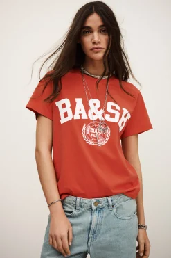 Ba&Sh IONI t-shirt manches courtes ROUGE