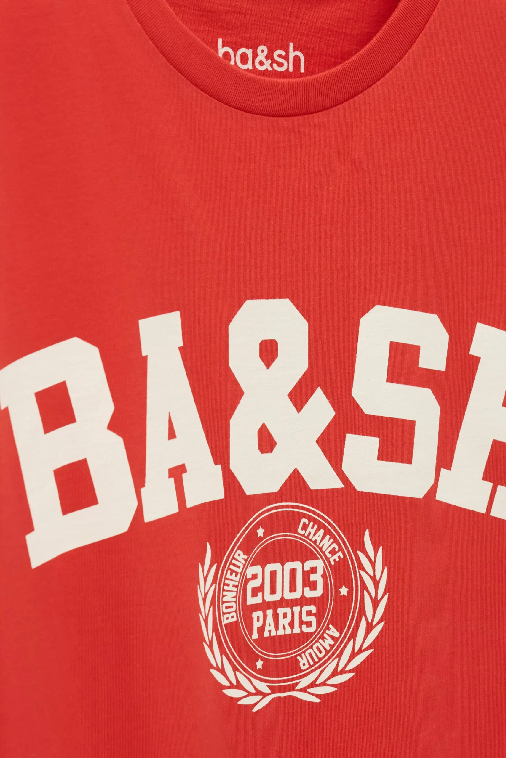 Ba&Sh IONI t-shirt manches courtes ROUGE