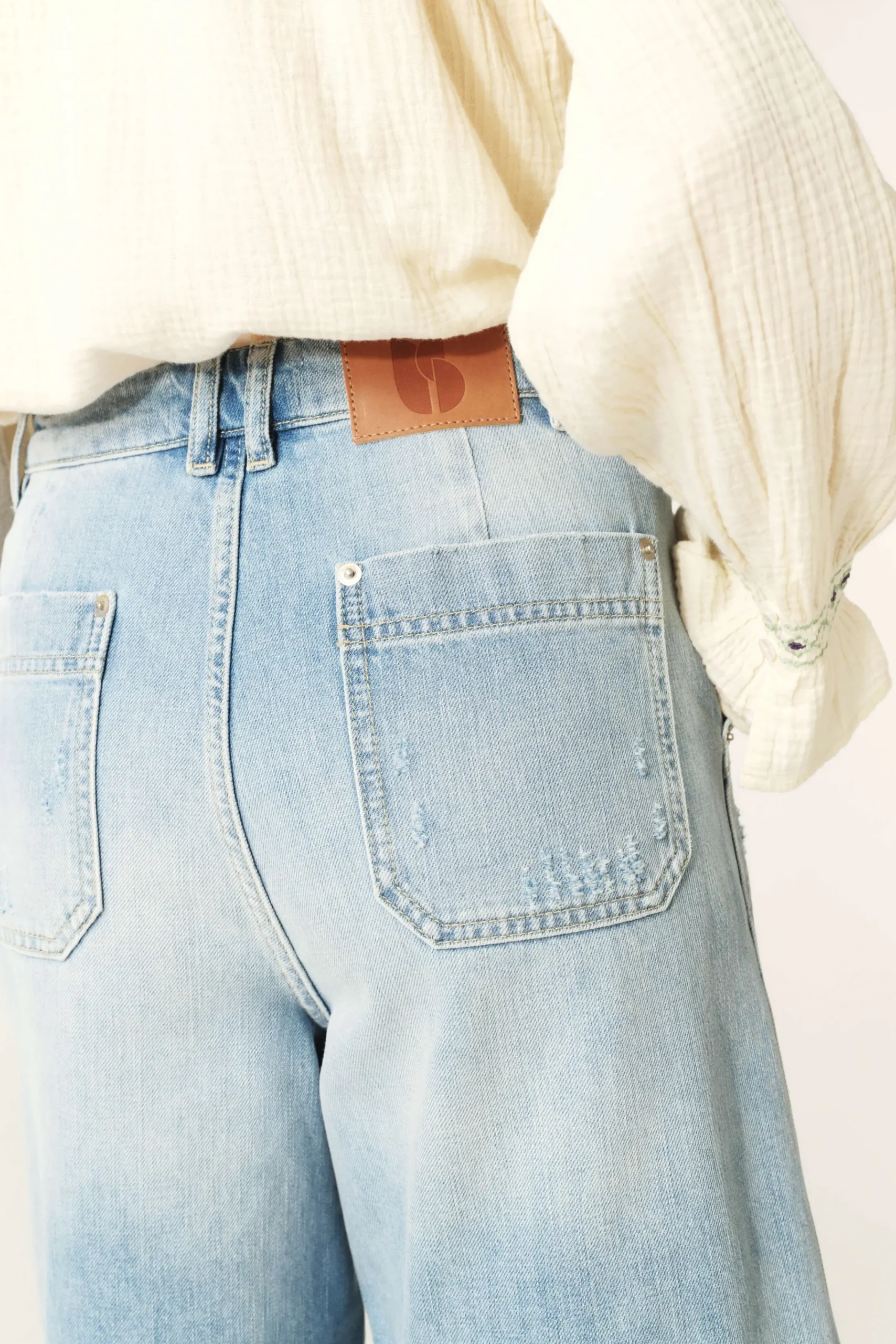 Ba&Sh JODD short en denim BLEU New