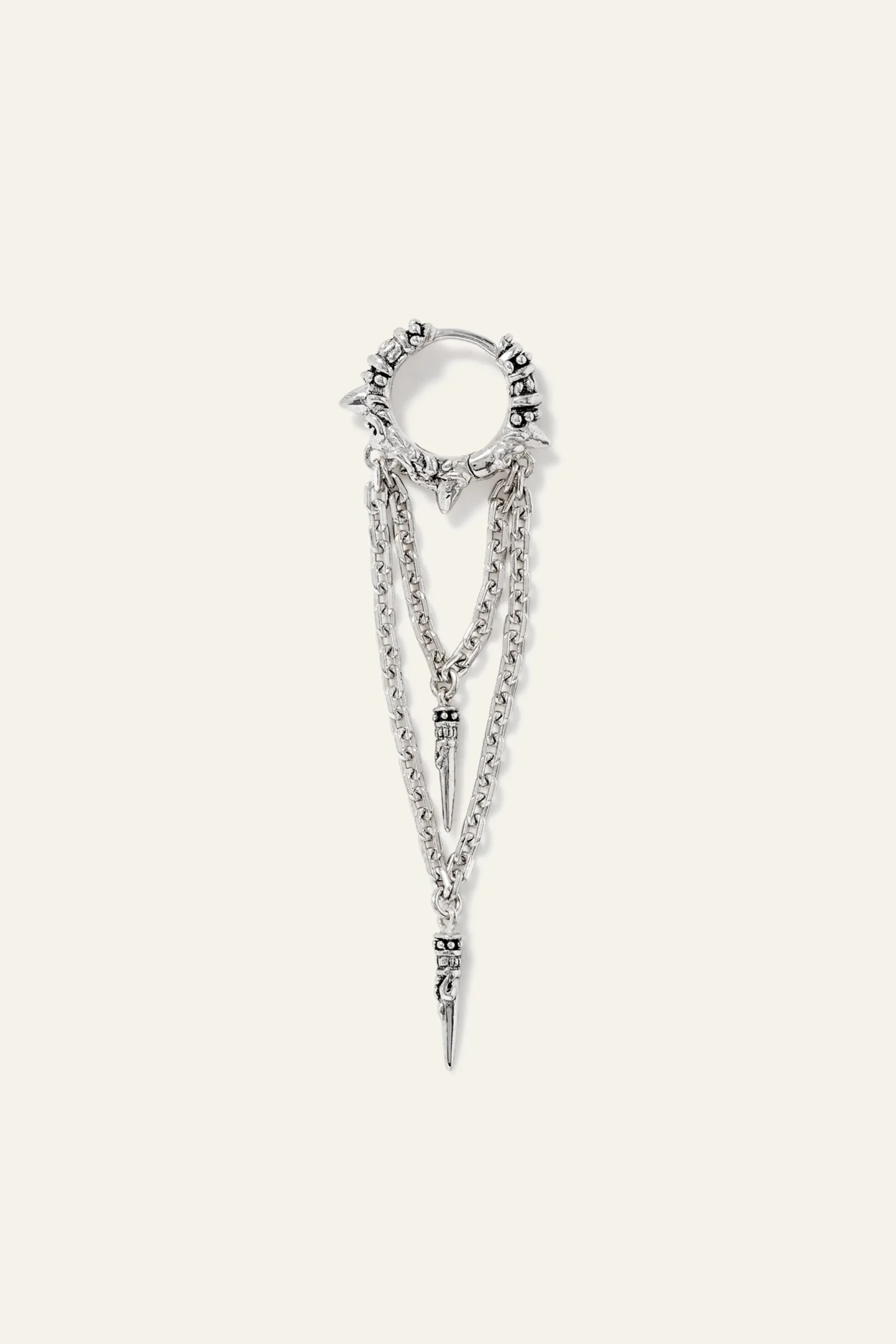 Ba&Sh JOEY boucle d'oreille créole GRIS Sale