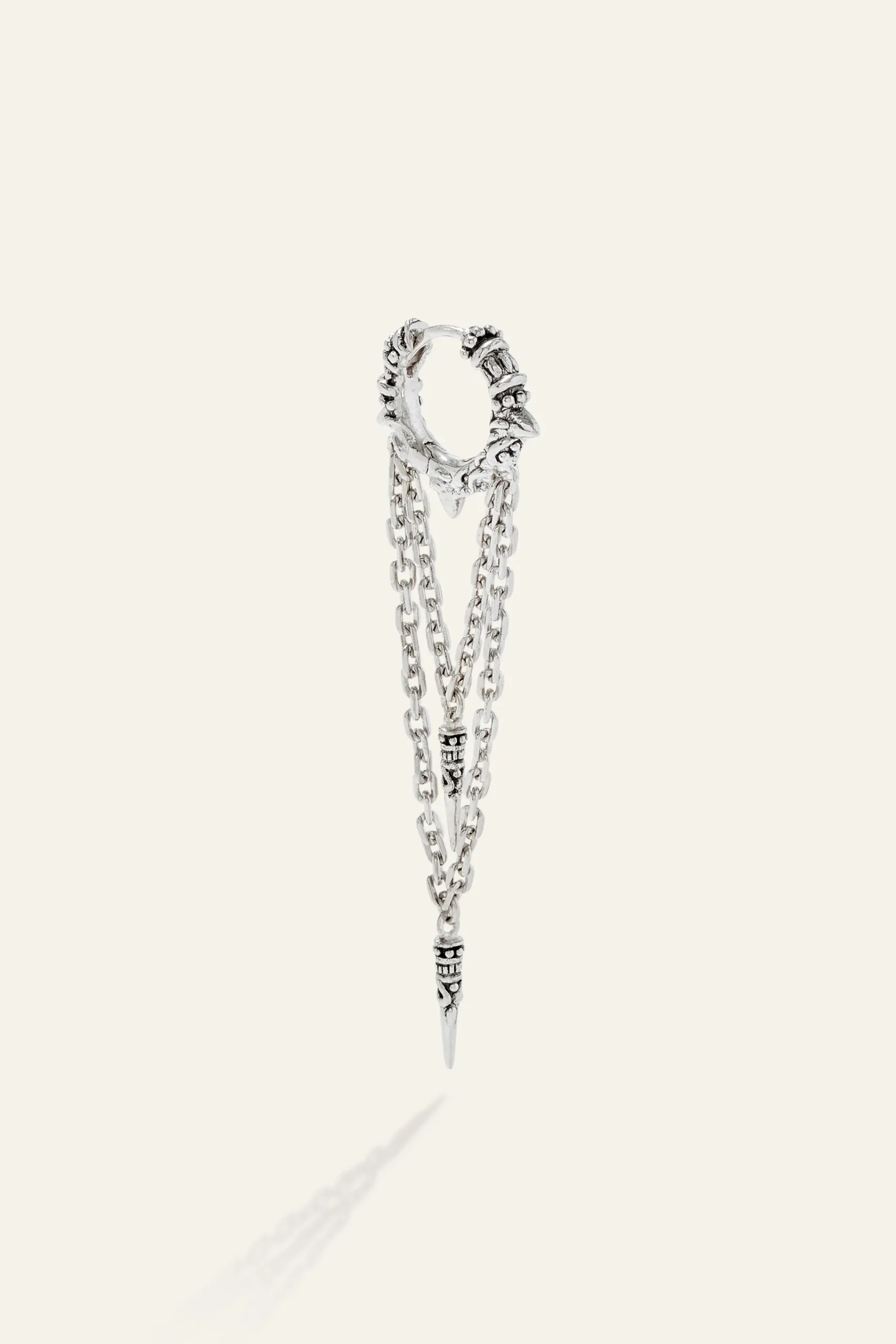 Ba&Sh JOEY boucle d'oreille créole GRIS Sale