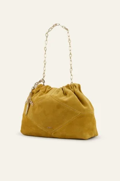 Ba&Sh JUNE mini tote daim ROUGE Outlet