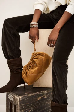 Ba&Sh JUNE sac JUNE en suede MARRON Outlet