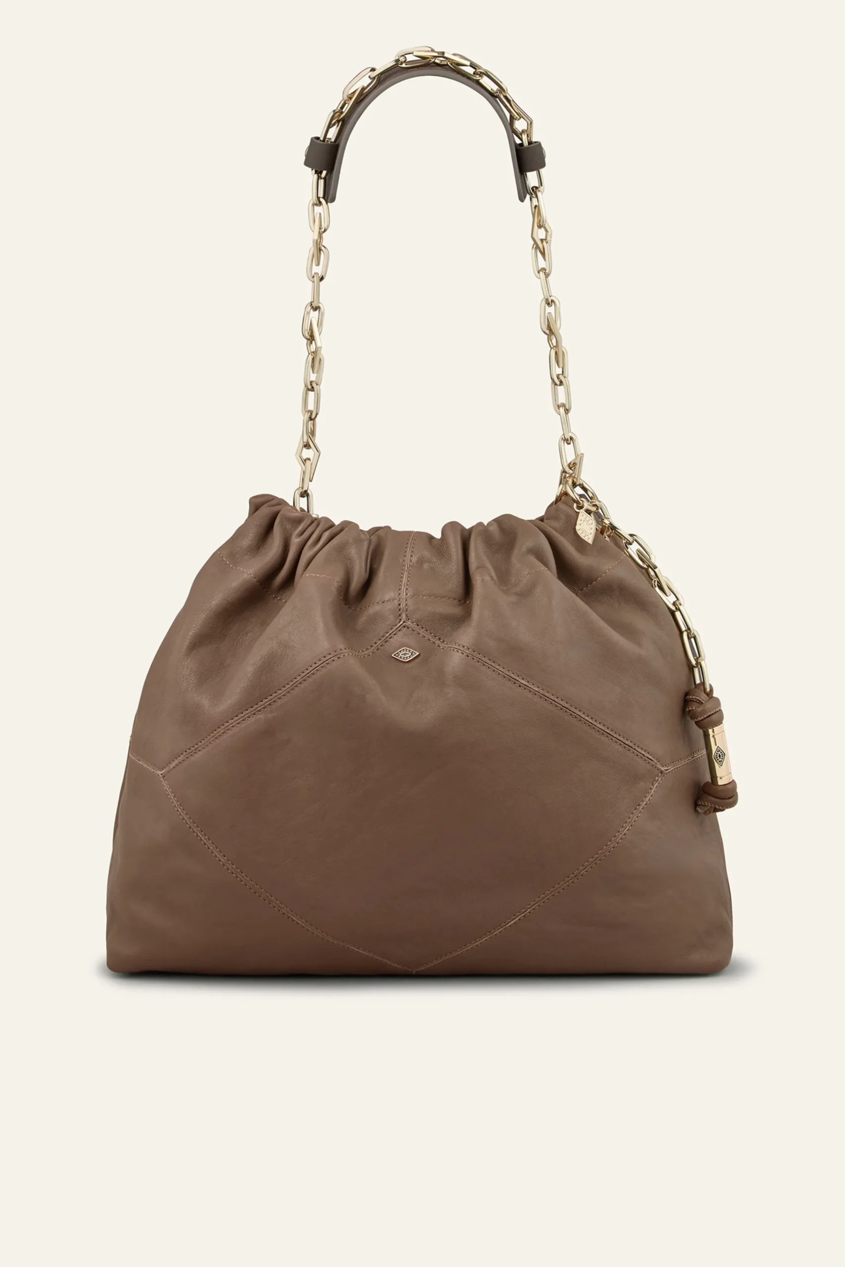 Ba&Sh JUNE tote bag cuir GRIS New