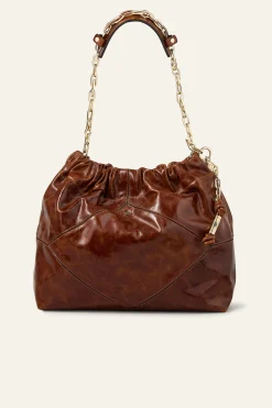 Ba&Sh JUNE Tote rectangulaire grand format MARRON Outlet