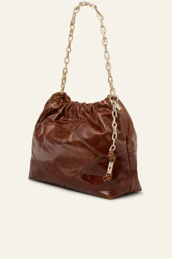 Ba&Sh JUNE Tote rectangulaire grand format MARRON Outlet