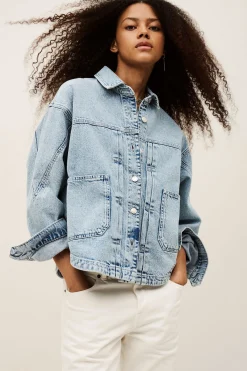 Ba&Sh JUNO veste denim BLEU Outlet