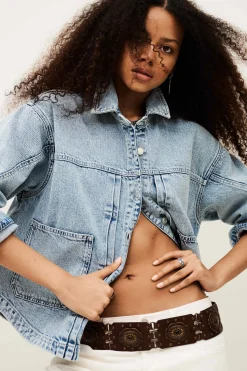 Ba&Sh JUNO veste denim BLEU Outlet