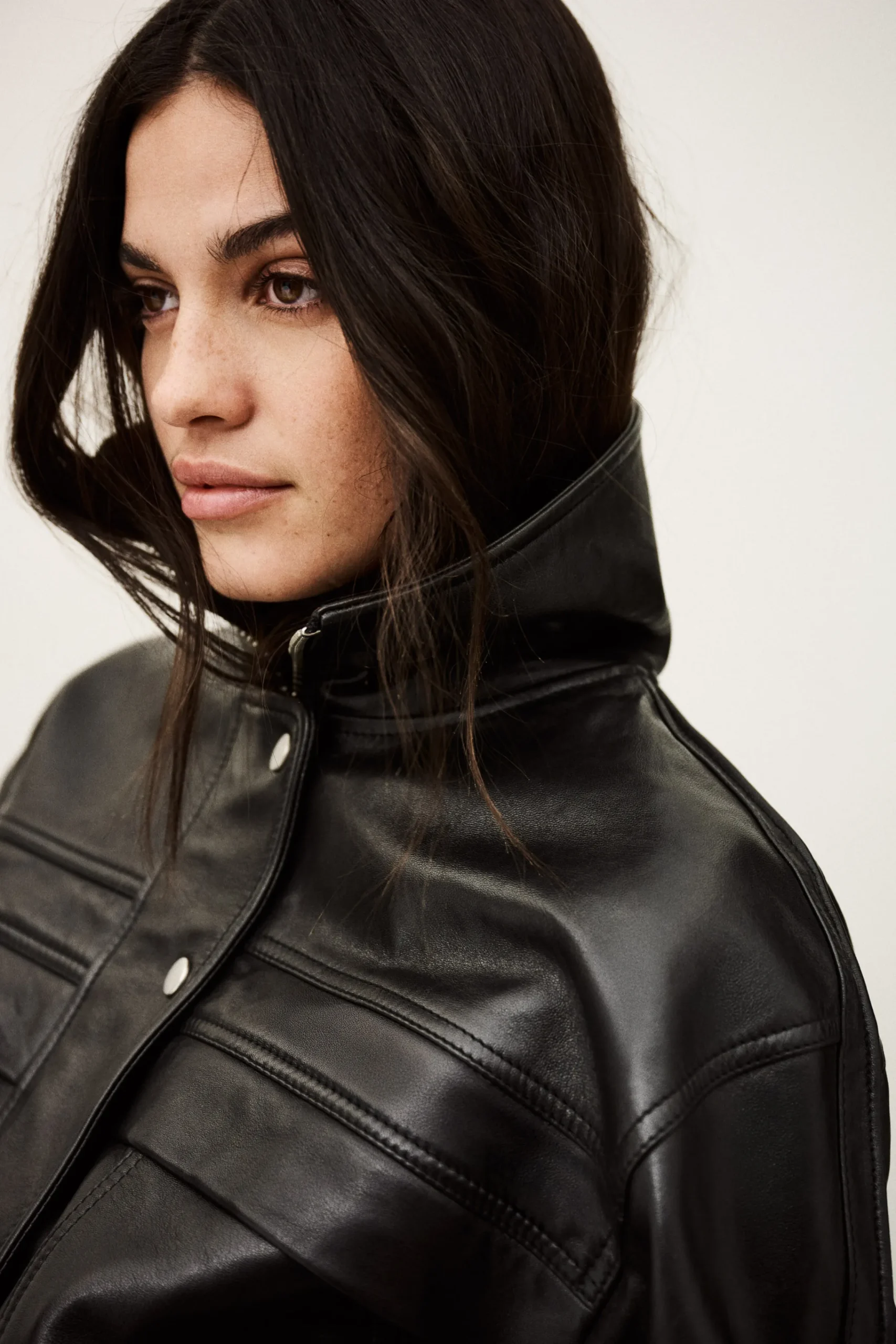 Ba&Sh KASSIA veste cuir oversized NOIR Clearance