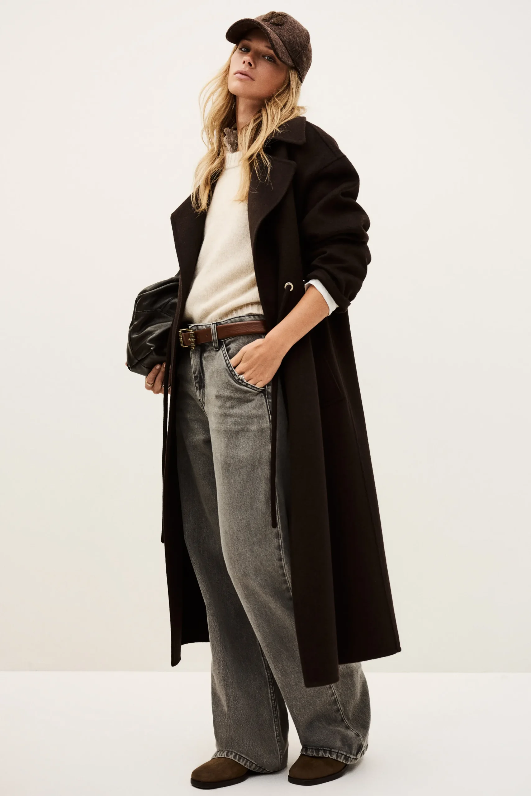 Ba&Sh KATE manteau midi MARRON Discount