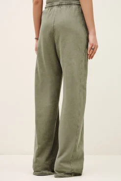 Ba&Sh KOKO pantalon large coton VERT Discount