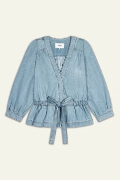 Ba&Sh LAVINA top manches longues BLEU New