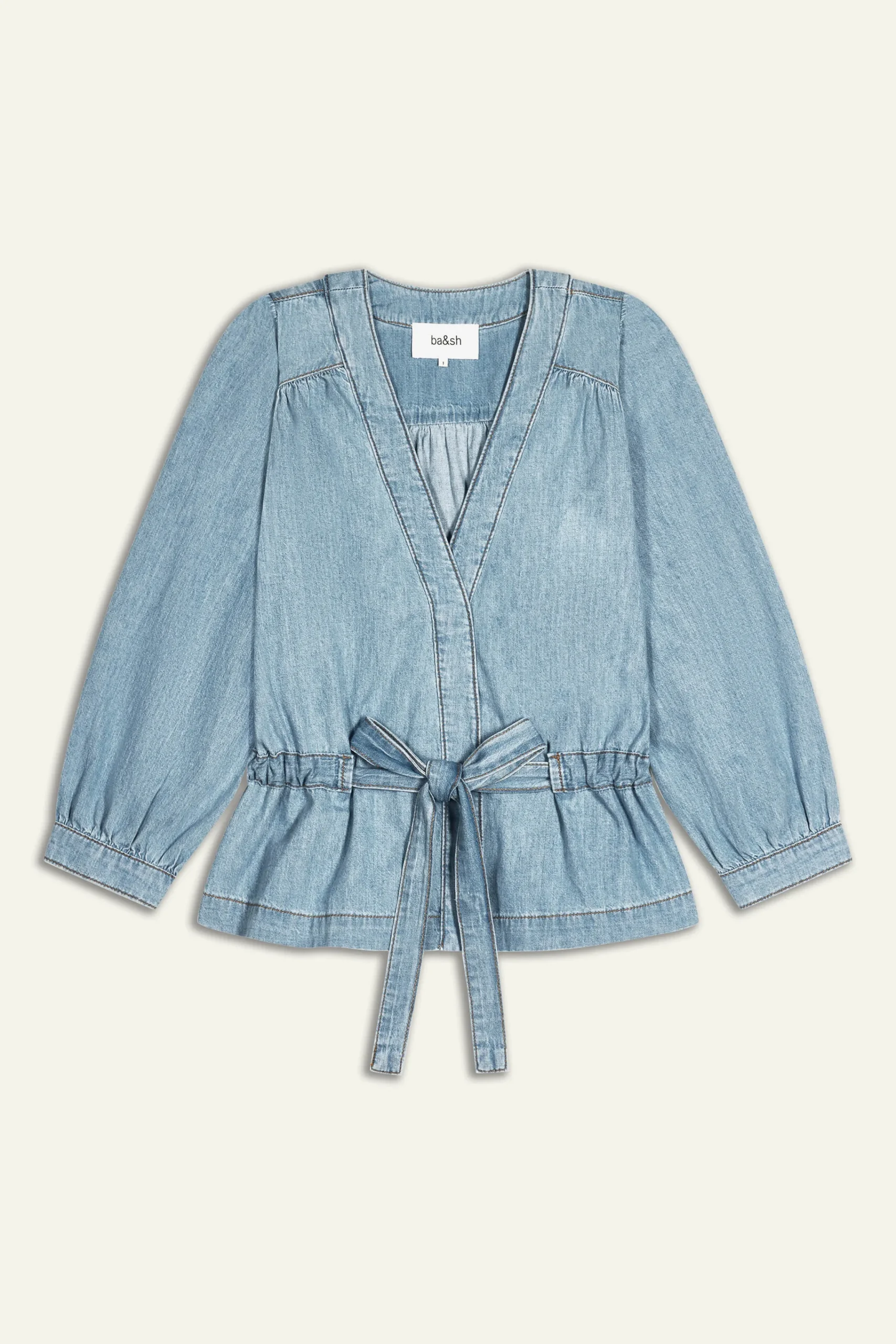 Ba&Sh LAVINA top manches longues BLEU New