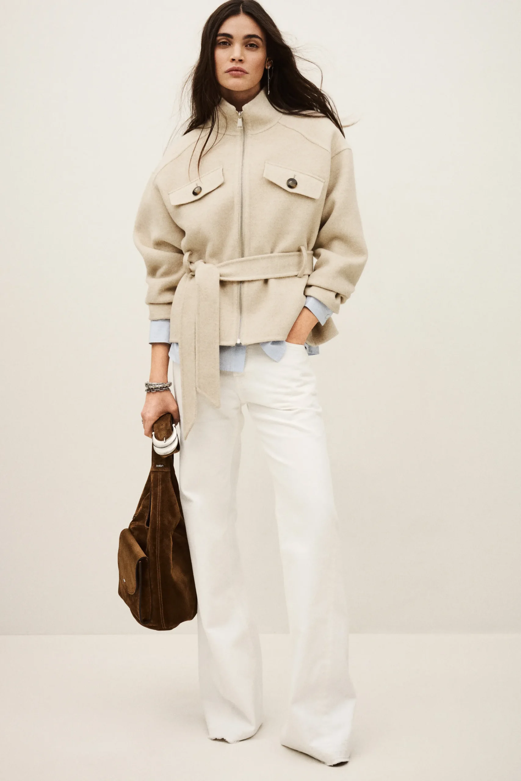 Ba&Sh LERICA manteau court BEIGE