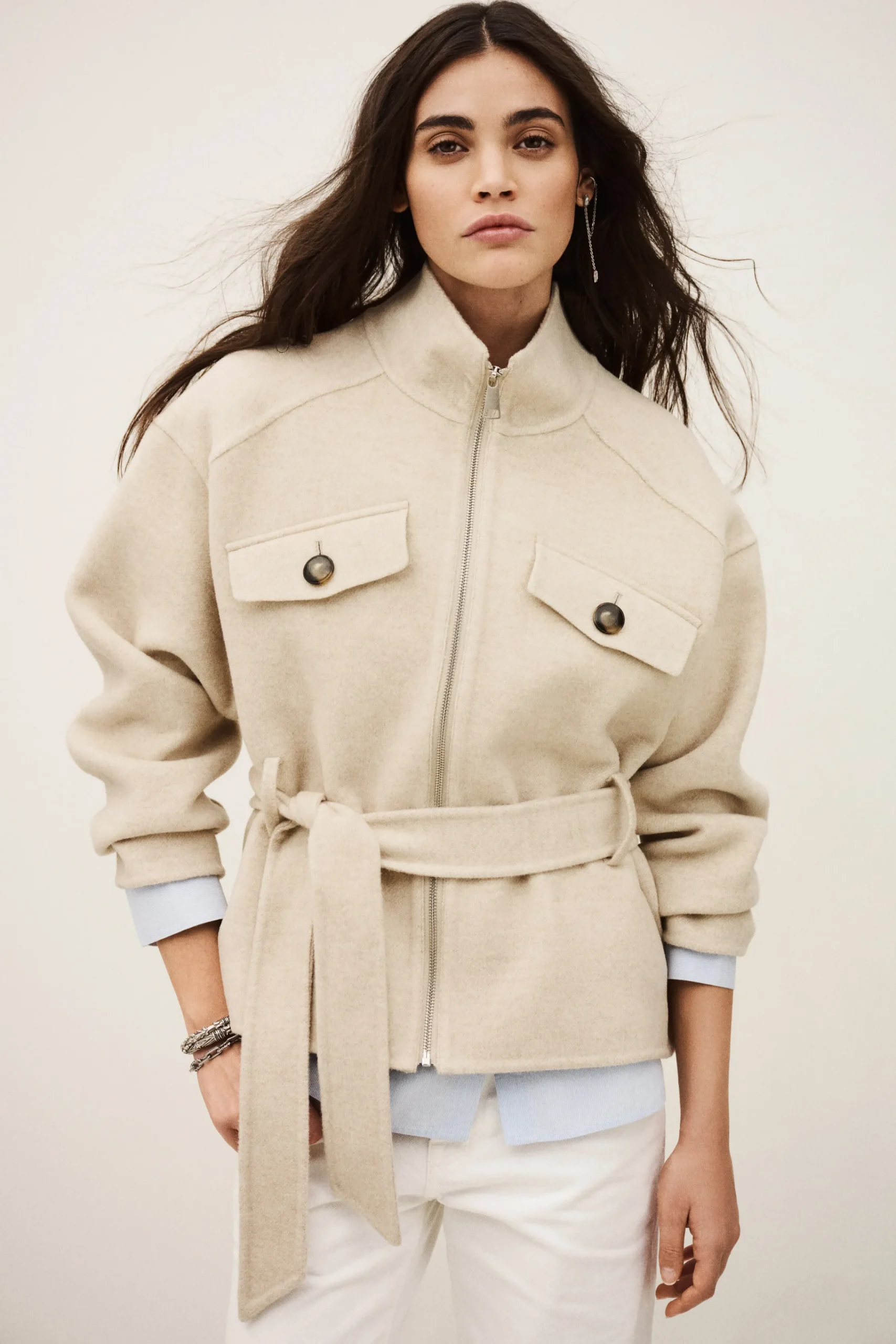 Ba&Sh LERICA manteau court BEIGE