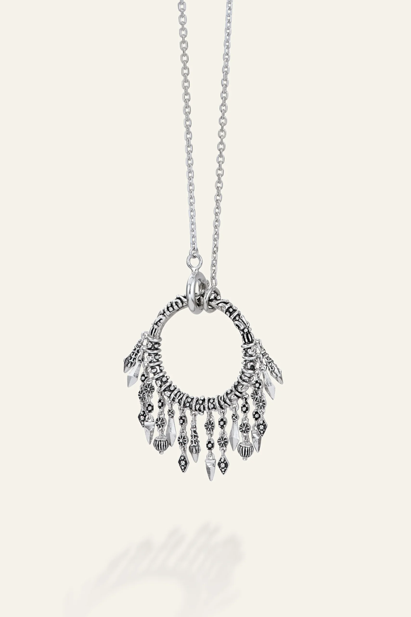 Ba&Sh LINA collier long anneau GRIS Outlet