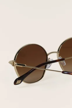 Ba&Sh LIORA lunettes soleil métal MARRON New