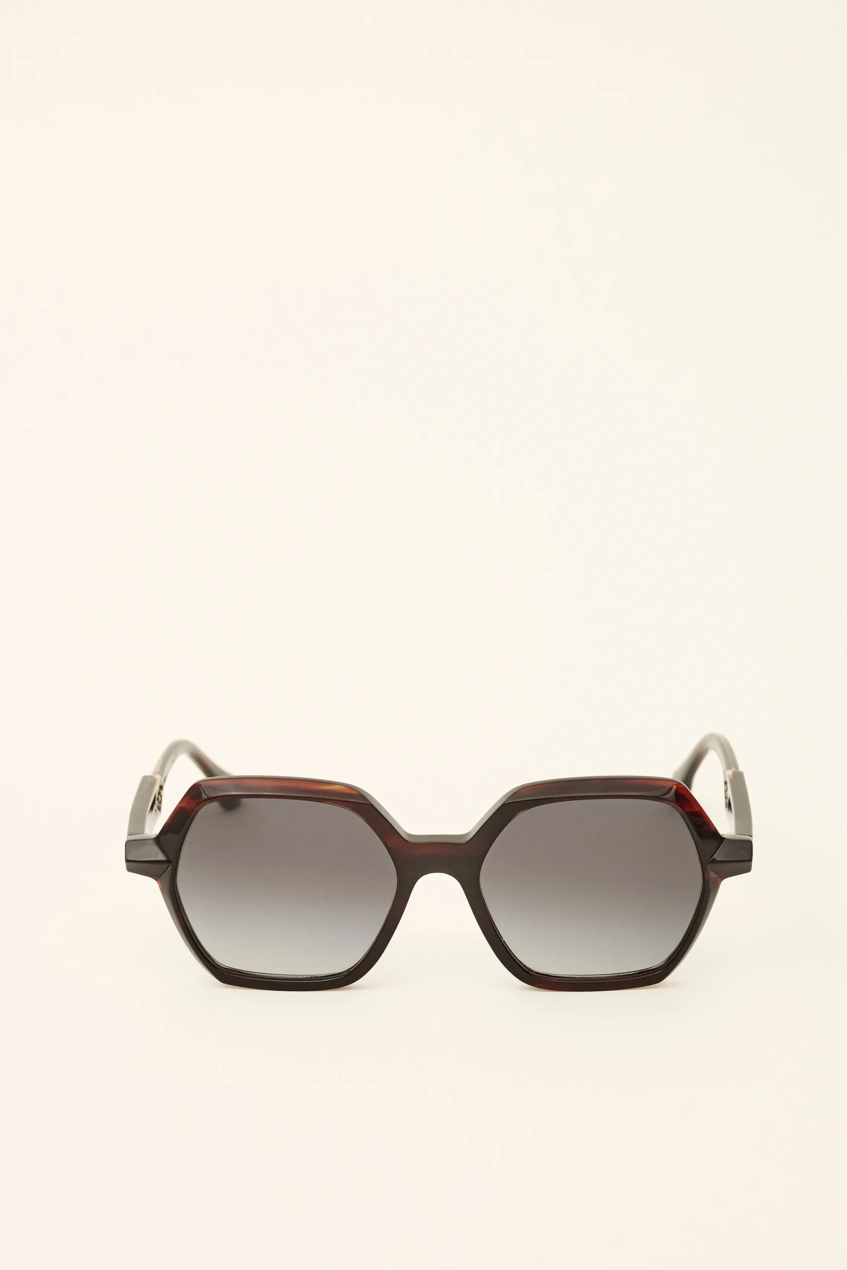 Ba&Sh LIZBET lunettes solaires hexagonales ROUGE Discount