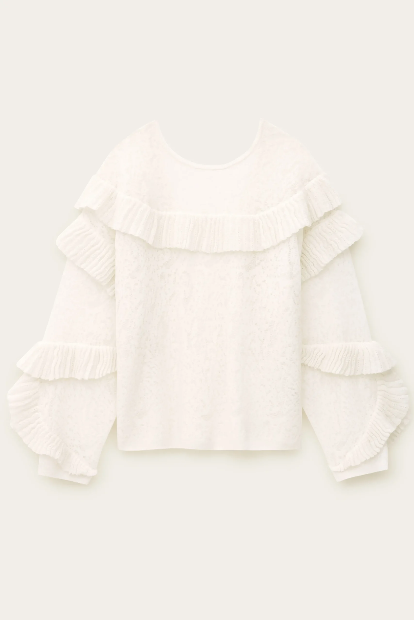 Ba&Sh LUCAS pull oversized dentelle ECRU Clearance
