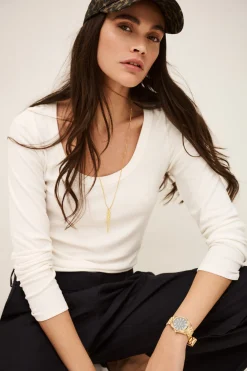 Ba&Sh LUISA tee-shirt manches longues ECRU Clearance