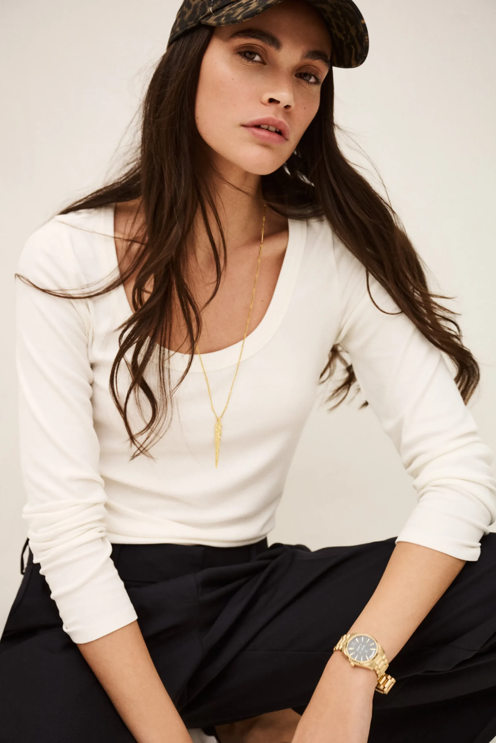 Ba&Sh LUISA tee-shirt manches longues ECRU Clearance