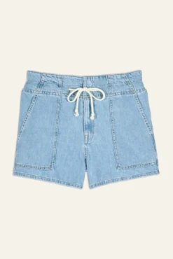 Ba&Sh MABO short taille haute BLEU Online