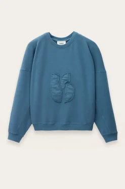Ba&Sh MAIA sweat-shirt loose confortable BLEU New