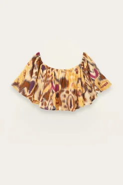 Ba&Sh MANTHEA top bustier volants JAUNE Online