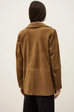 Ba&Sh MARIO veste velours longue MARRON Outlet