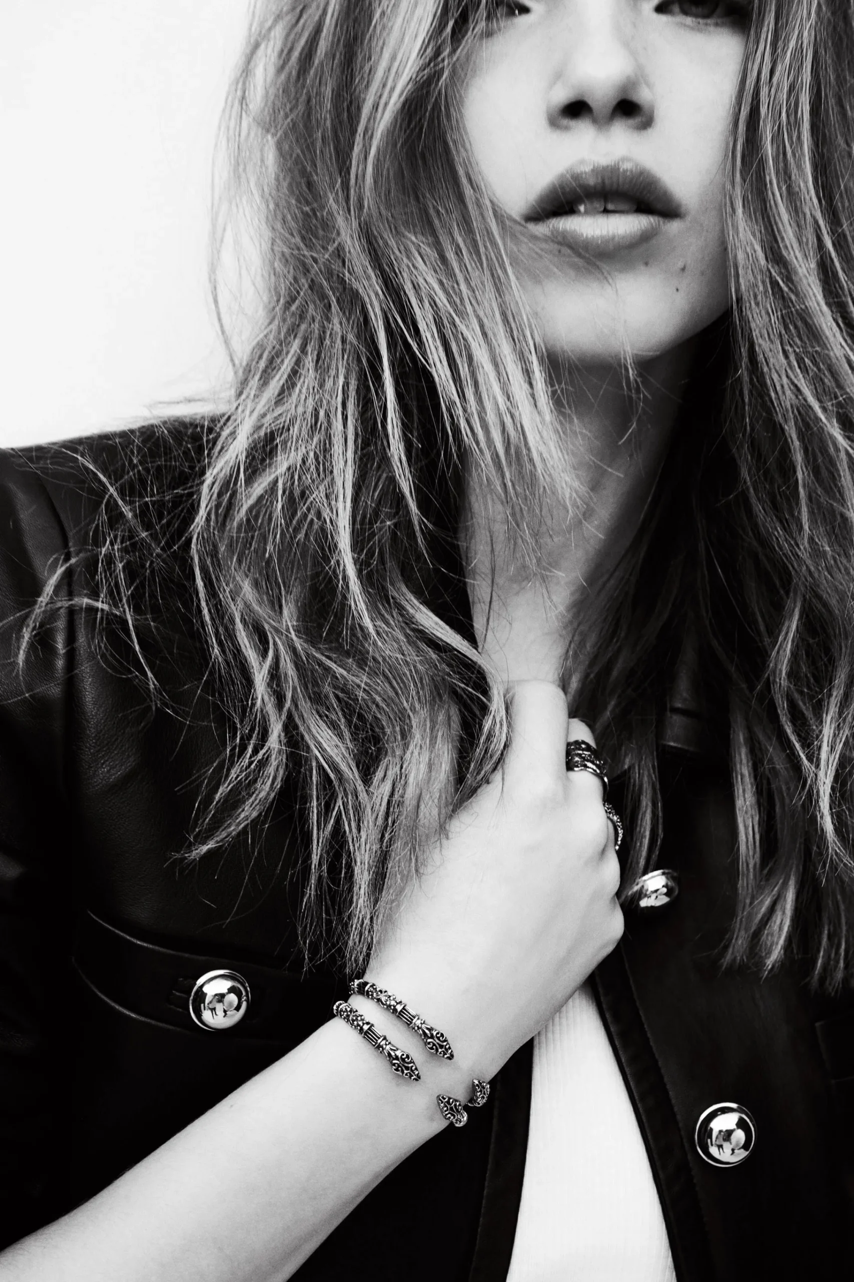 Ba&Sh MATTY bracelet jonc GRIS New