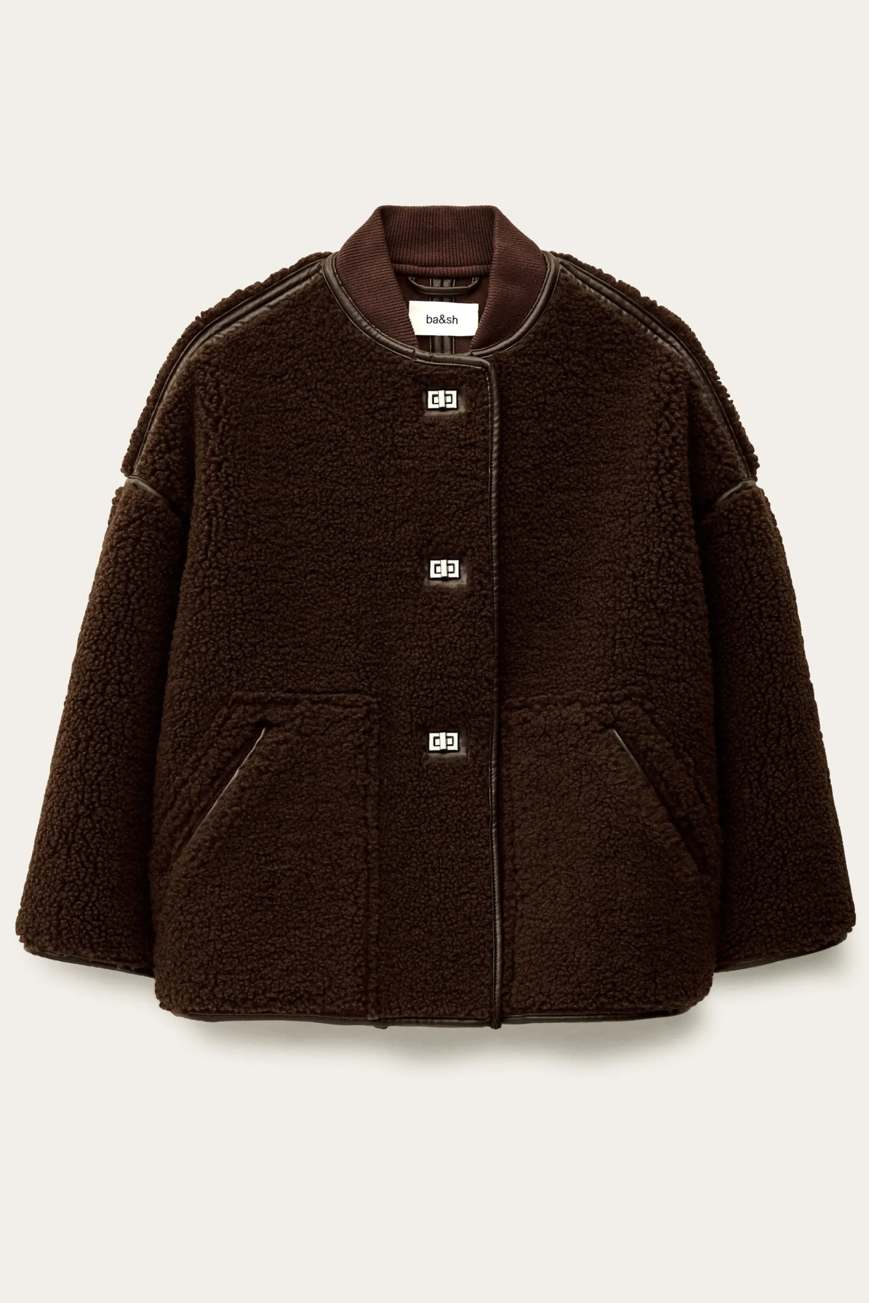 Ba&Sh MAURY MANTEAU MARRON Hot