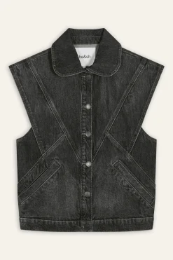 Ba&Sh MAX blouson en jean NOIR Outlet