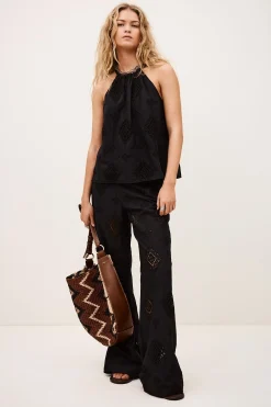 Ba&Sh MAXI top à bretelles NOIR Clearance