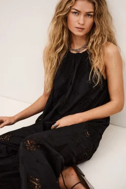 Ba&Sh MAXI top à bretelles NOIR Clearance