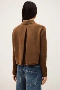 Ba&Sh MELODIA gilet double boutonnage MARRON Clearance