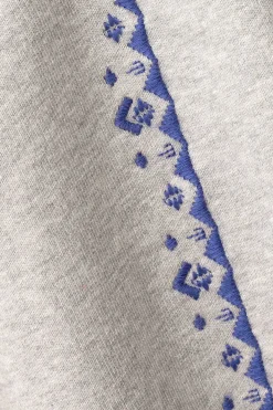 Ba&Sh MESTA sweat brodé GRIS New