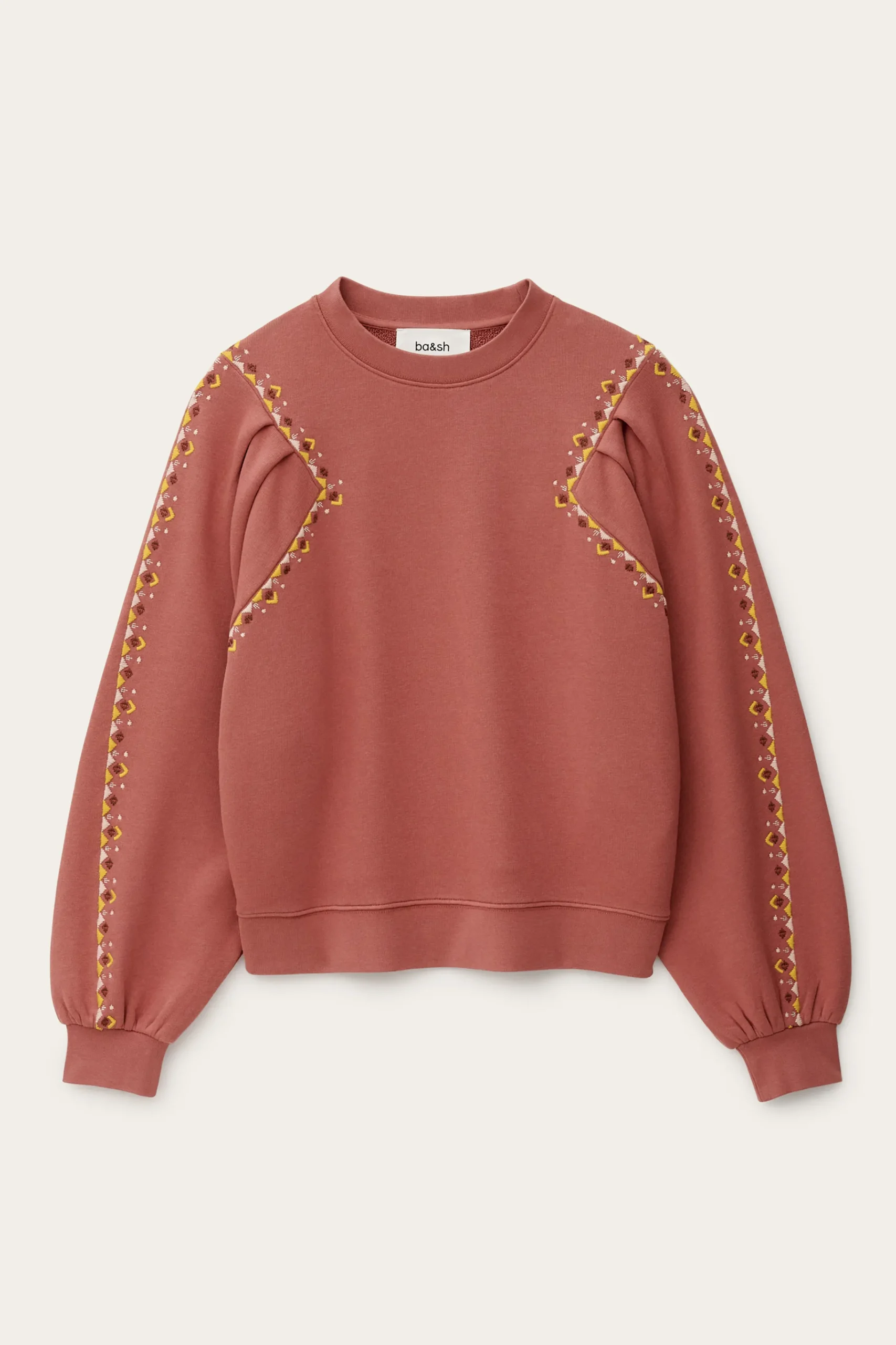 Ba&Sh MESTA sweat brodé ROSE Clearance
