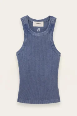 Ba&Sh MIA débardeur coton BLEU Sale