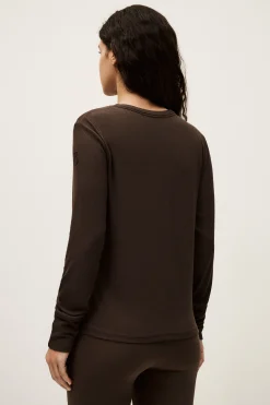 Ba&Sh MICHA t-shirt manches longues MARRON Best