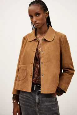 Ba&Sh MILAS veste coupe droite MARRON Sale