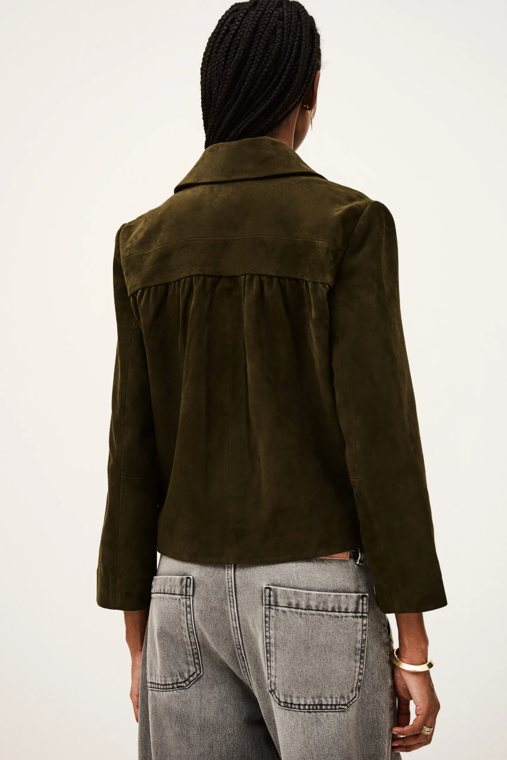 Ba&Sh MILAS veste coupe droite VERT Sale