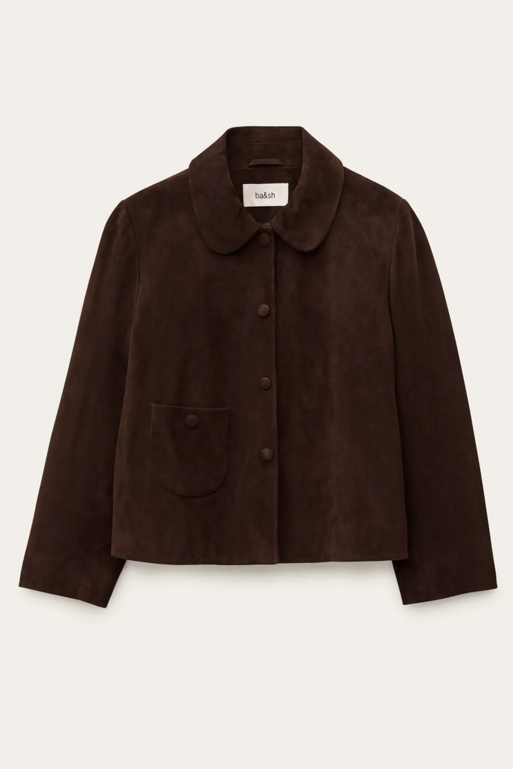 Ba&Sh MILAS veste coupe droite MARRON Clearance
